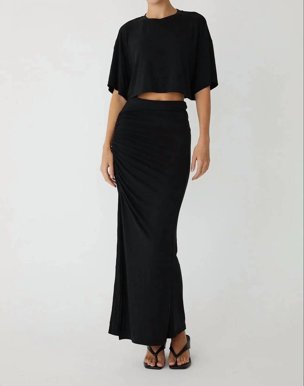 NEW JS71 gemma 2 piece dress in black